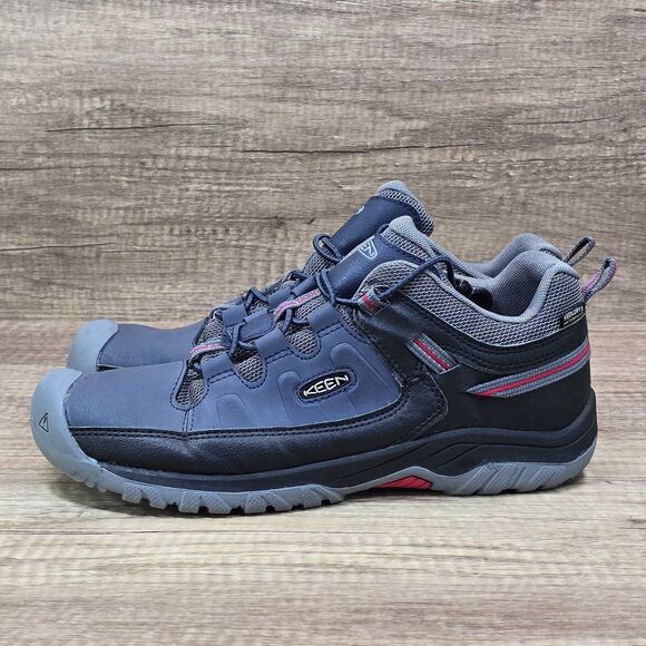 Keen Targhee Low Youth Sz 7 Women's 8.5 Navy Blue Black Waterproof Hiking Shoes - Picture 3 of 9